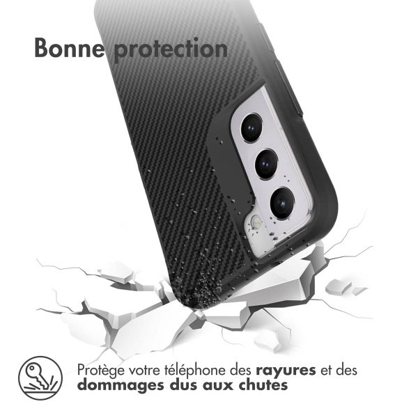 imoshion Coque Rugged Hybrid Carbon Samsung Galaxy S22 - Noir