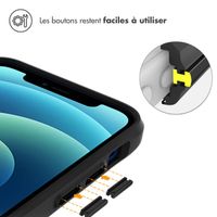 imoshion Coque Rugged Hybrid Carbon Apple iPhone 12 Mini - Noir