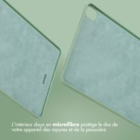 Accezz Coque Liquid Silicone avec porte-stylet iPad Pro 12.9 (2022) / Pro 12.9 (2021) / Pro 12.9 (2020) - Vert clair