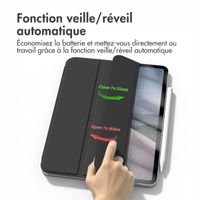 imoshion Magnetic etui de téléphone portefeuille Apple iPad 11 (2025) 11 pouces A16 / iPad 10 (2022) 10.9 pouces - Noir