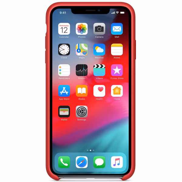 Apple Coque en silicone Apple iPhone Xs Max - Rouge