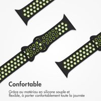 imoshion Bracelet sport⁺ Apple Watch Series 1 á 9 / SE (38/40/41 mm) | Series 10 / 11 (42 mm) - Taille M/L - Black Volt