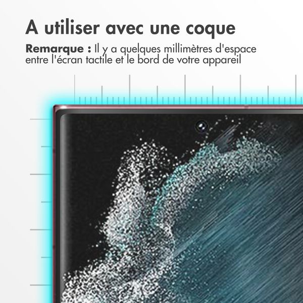 Accezz Protection d'écran en verre trempé Samsung Galaxy S22 Ultra