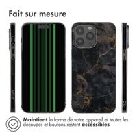 imoshion Coque Design Apple iPhone 15 Pro Max - Black Marble Transparent