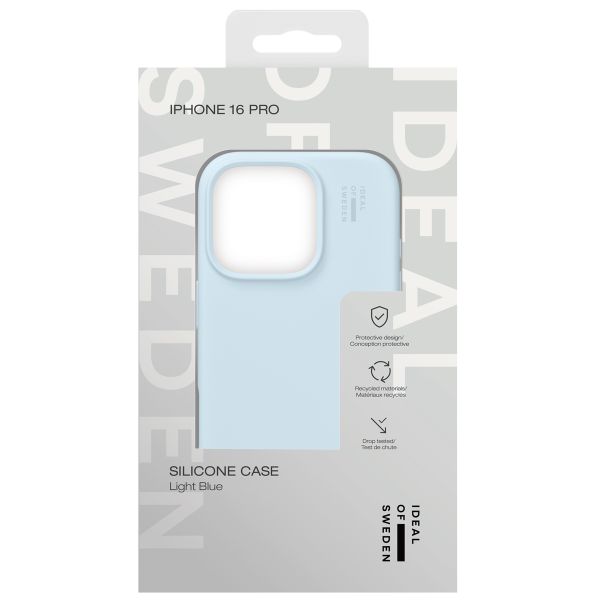 iDeal of Sweden Coque Silicone iPhone 16 Pro - Light Blue