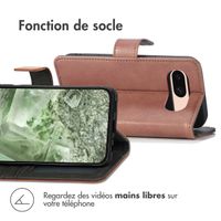 imoshion Étui de télephone portefeuille Google Pixel 8a - Marron