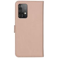 Selencia Étui portefeuille en cuir véritable Samsung Galaxy A52(s) (5G/4G) - Dusty Pink
