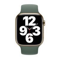 Apple Bracelet Boucle unique en Silicone Apple Watch | 44/45/46/49 mm - Taille 12 - Eucalyptus