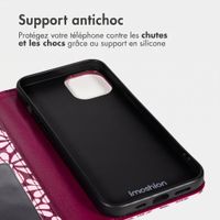 imoshion Étui de télephone portefeuille Design Apple iPhone 13 - Bloom Love Blush