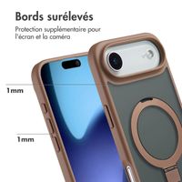 Accezz Coque Ring Stand avec MagSafe Apple iPhone Air - Marron