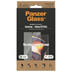 PanzerGlass Protection d'écran Ultra-Wide Fit Anti-bactérienne avec applicateur Samsung Galaxy S23 Ultra