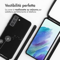 imoshion Coque design en silicone avec cordon Samsung Galaxy S21 FE - Dandelion Black