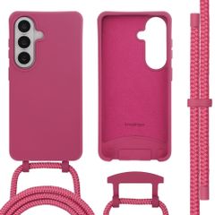 imoshion Coque arrière Color avec cordon amovible et MagSafe Samsung Galaxy S26 - Raspberry