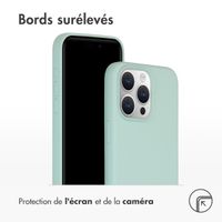 Accezz Coque Liquid Silicone iPhone 15 Pro Max - Sky Blue