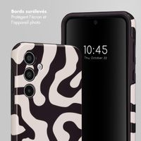 Selencia Coque arrière Vivid Tough Samsung Galaxy A35 - Art Wave Black