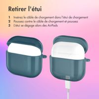 imoshion Coque Néon Apple AirPods 4 - Bleu Foncé