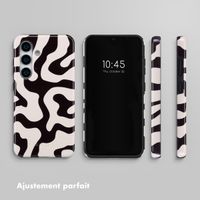 Selencia Coque arrière Vivid Tough Samsung Galaxy S25 Plus - Art Wave Black