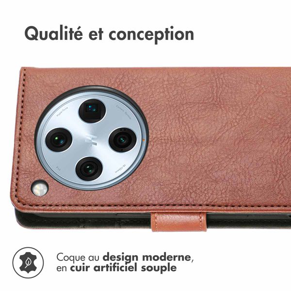 imoshion Étui de télephone portefeuille Oppo Find X8 Pro - Marron