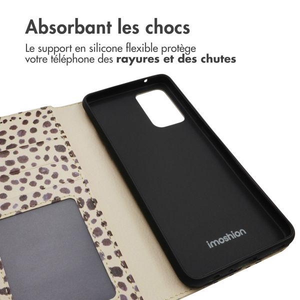 imoshion Étui de télephone portefeuille Design Samsung Galaxy A52(s) (5G/4G) - Black And White Dots