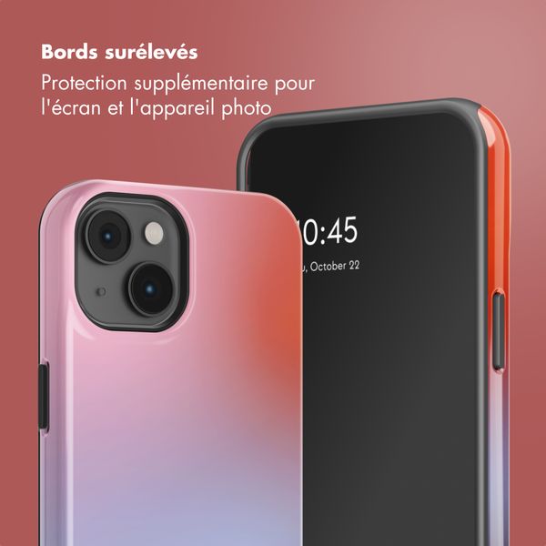 Selencia Coque arrière Vivid avec MagSafe Apple iPhone 14 - Gradient Soft Blush