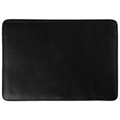 Accezz Leather Pochette ordinateur MacBook 13 pouces - Noir