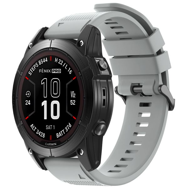 imoshion Bracelet QuickFit® en silicone  - Connexion Garmin 26 mm - Gris