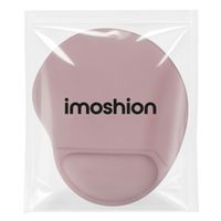 imoshion Tapis de souris ergonomique - Tapis de souris avec repose-poignet - 30 x 25 cm - Vieux rose