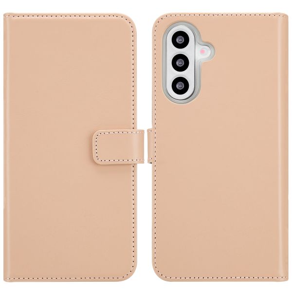 Selencia Étui de téléphone portefeuille en cuir véritable Samsung Galaxy A26 - Dusty Pink