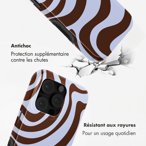 Selencia Coque arrière Vivid Apple iPhone 16 Pro - Dream Swirl Chocolate
