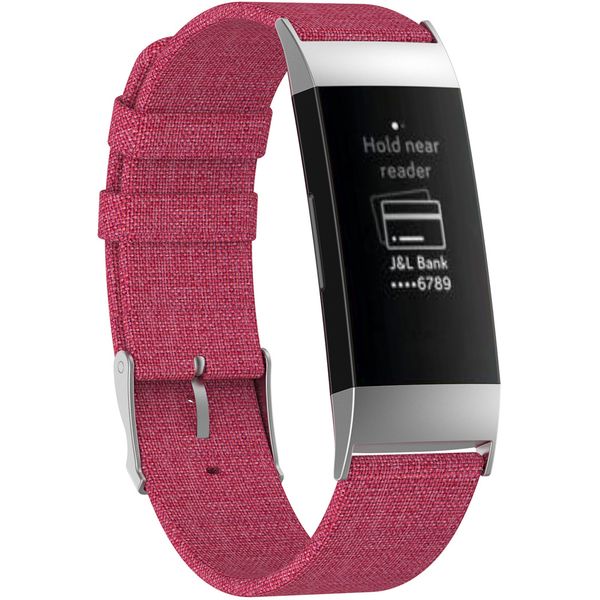 imoshion Bracelet en nylon Fitbit Charge 3/4 - Rose