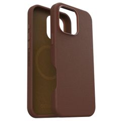 OtterBox Coque en cuir de cactus Symmetry MagSafe Apple iPhone 16 Pro Max - Rich Adobe Brown