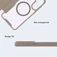 imoshion Bookcase transparente avec MagSafe Samsung Galaxy S25 / S24 - Beige