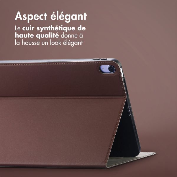 Accezz Coque tablette Classic Apple iPad Air 11 pouces (2025) M3 / (2024) M2 / Air 5 (2022) / Air 4 (2020) - Marron
