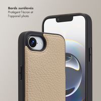 Selencia Coque de télephone Nova avec cordon et porte-cartes Apple iPhone 16e - Beige