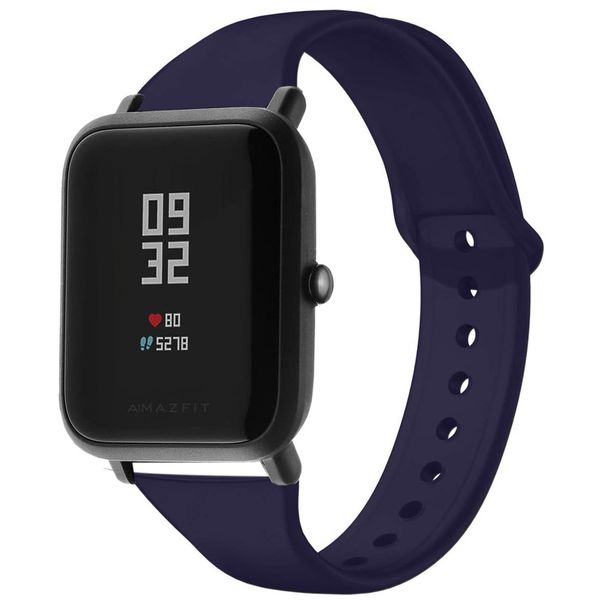 imoshion Bracelet silicone Amazfit GTS / BIP - Bleu foncé