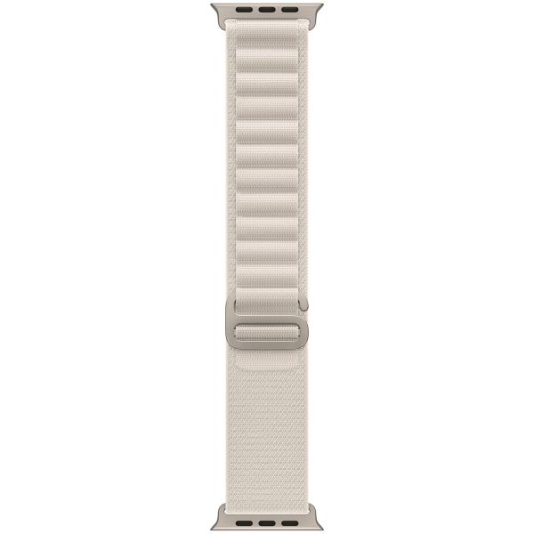 Apple Alpine Loop Band Apple Watch Series 1-10 / SE / Ultra (2) - 42/44/45/46/49 mm - Taille M - Starlight