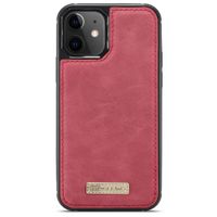 CaseMe Étui luxe 2-en-1 à rabat iPhone 12 Mini - Rouge