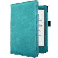 imoshion Etui portefeuille Luxe unie Kobo Clara HD - Turquoise