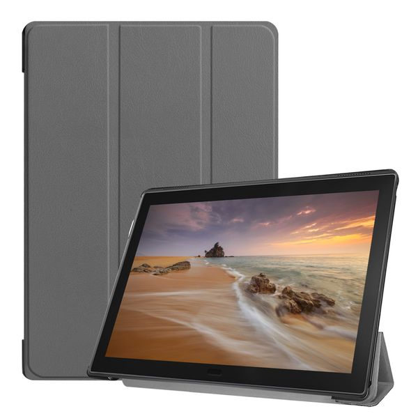 imoshion Coque tablette Trifold Lenovo Tab E10 - Gris