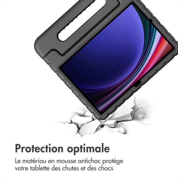 imoshion Coque kidsproof avec poignée Samsung Galaxy Tab S11 / S9 11.0 pouces / S10 Lite / S10 FE / S9 FE 10.9 pouces - Noir