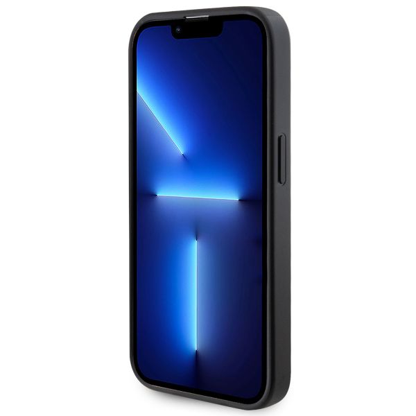 Guess Coque arrière Saffiano MagSafe Apple iPhone 15 Pro Max - Noir