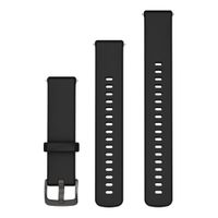 Garmin Bracelet silicone  - Connexion Garmin 18 mm - Black / Slate