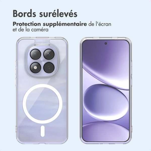 imoshion Coque arrière de protection avec MagSafe Xiaomi Redmi Note 15 Pro (5G) - Transparent