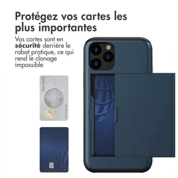 imoshion Coque arrière avec porte-cartes Apple iPhone 11 Pro - Bleu foncé