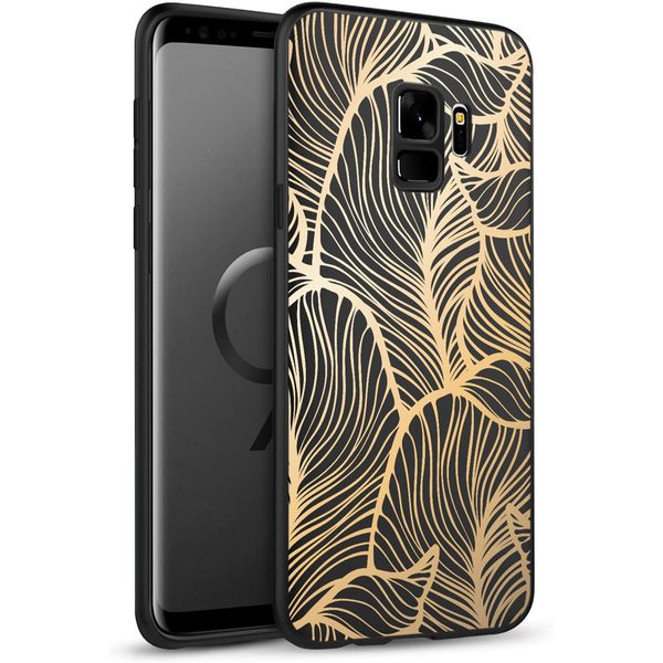 imoshion Coque Design Samsung Galaxy S9 - Feuilles / Noir