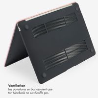 Selencia Coque tissée Apple MacBook Air 13 pouces (2018-2020) - Rose