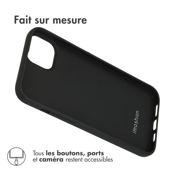 imoshion Coque Couleur Apple iPhone 14 Plus - Noir