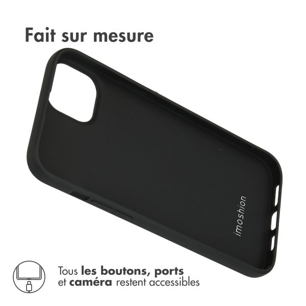 imoshion Coque Couleur iPhone 14 Plus - Noir