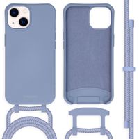 imoshion Coque de couleur avec cordon amovible iPhone 14 - Bleu