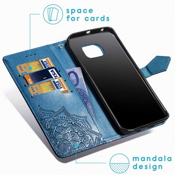 imoshion Etui de télephone Mandala Samsung Galaxy S7 - Turquoise